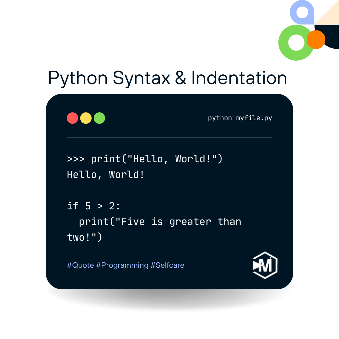 Familiarity with the Python Environment Python syntax and indentation