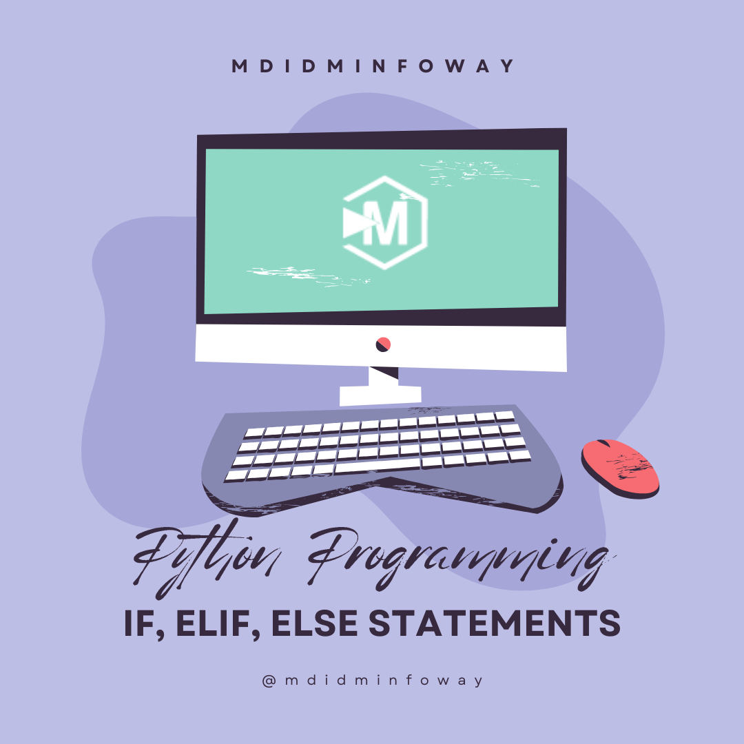 In programming if elif and else