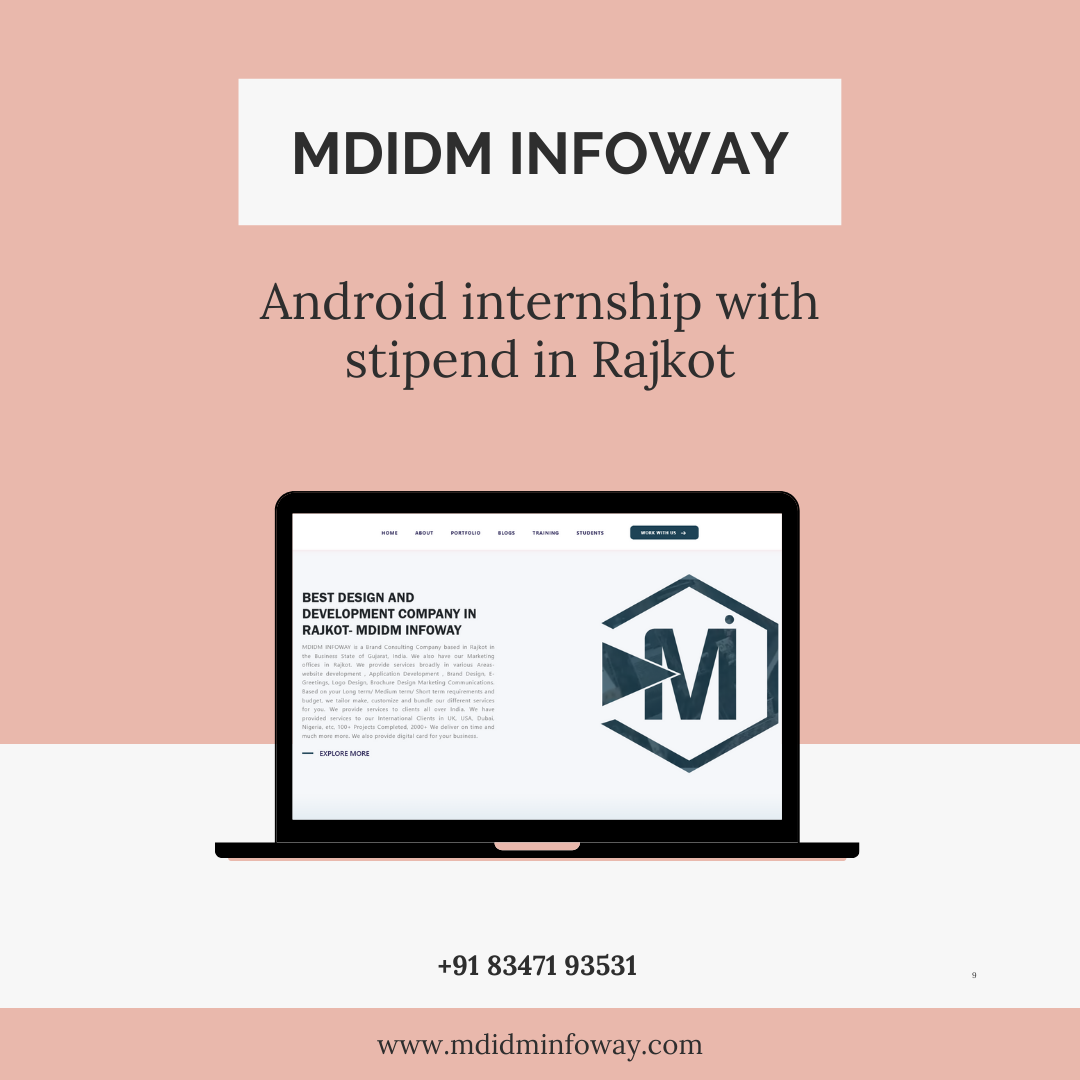Android internship with stipend in Rajkot