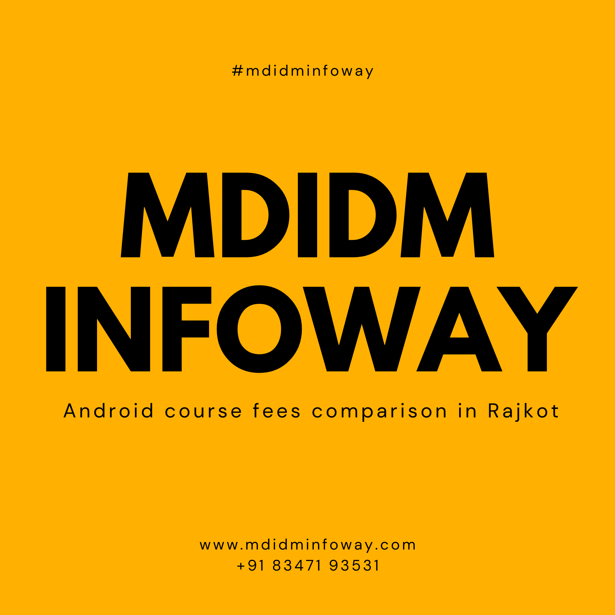 Android course fees comparison in Rajkot