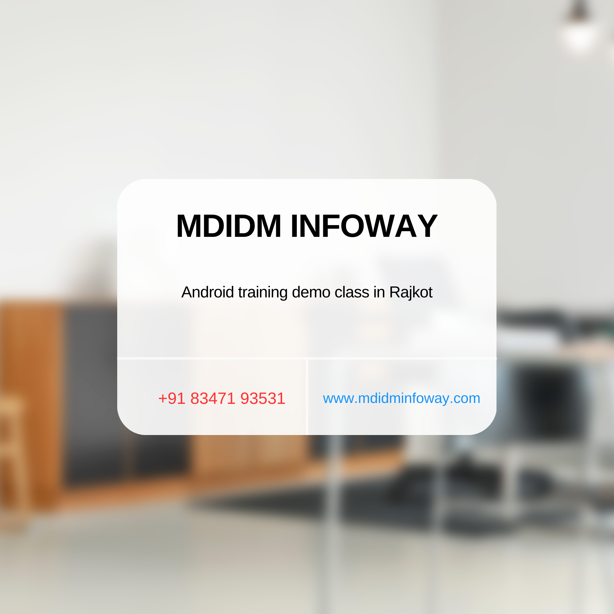 Android training demo class in Rajkot