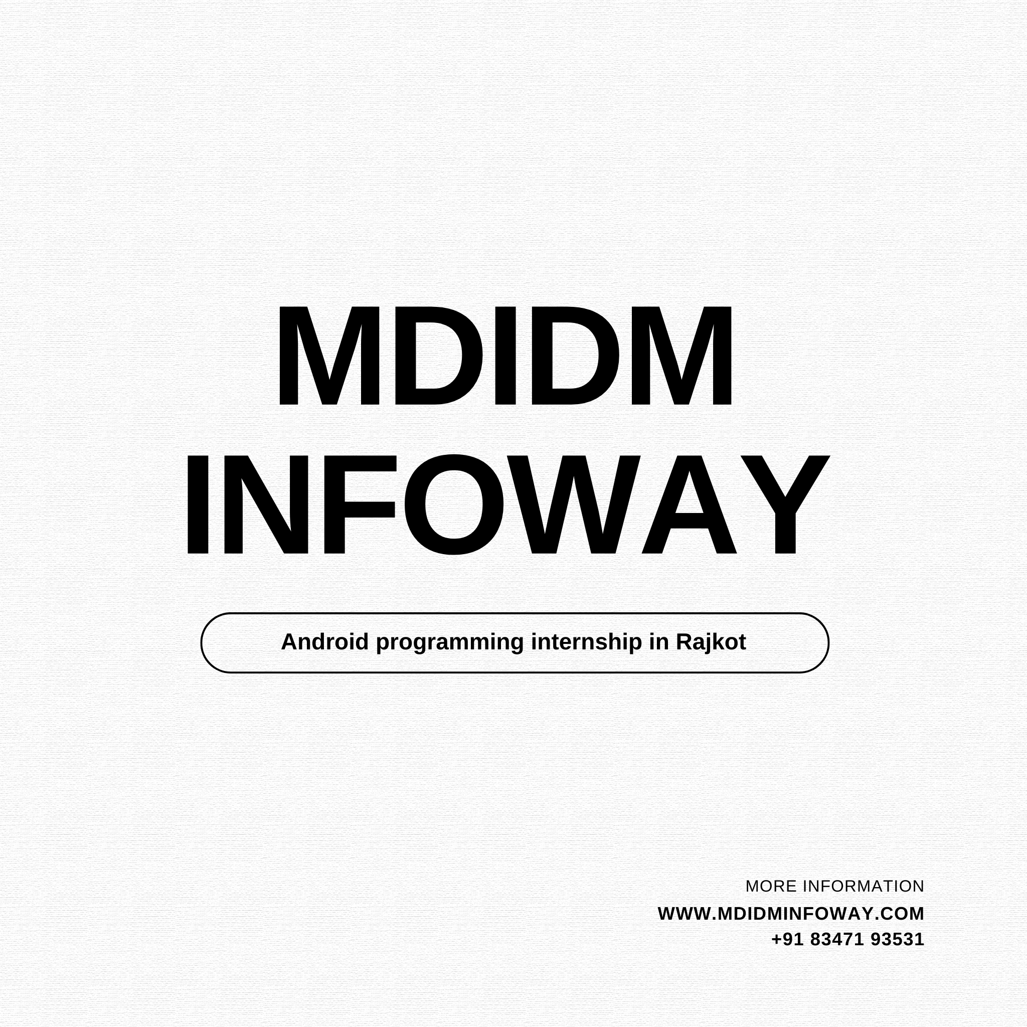 Android programming internship in Rajkot