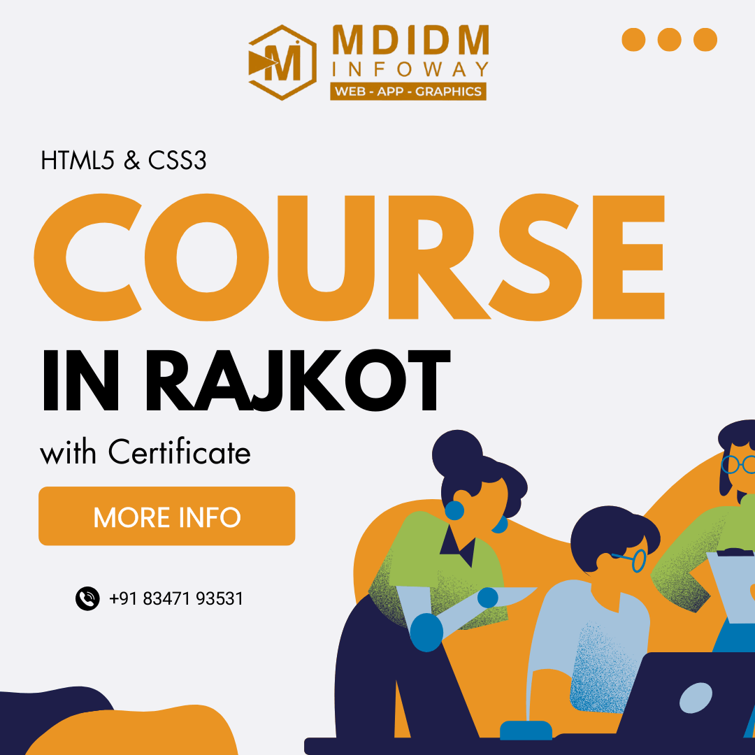 HTML5 CSS3 Course in Rajkot with Certificate
