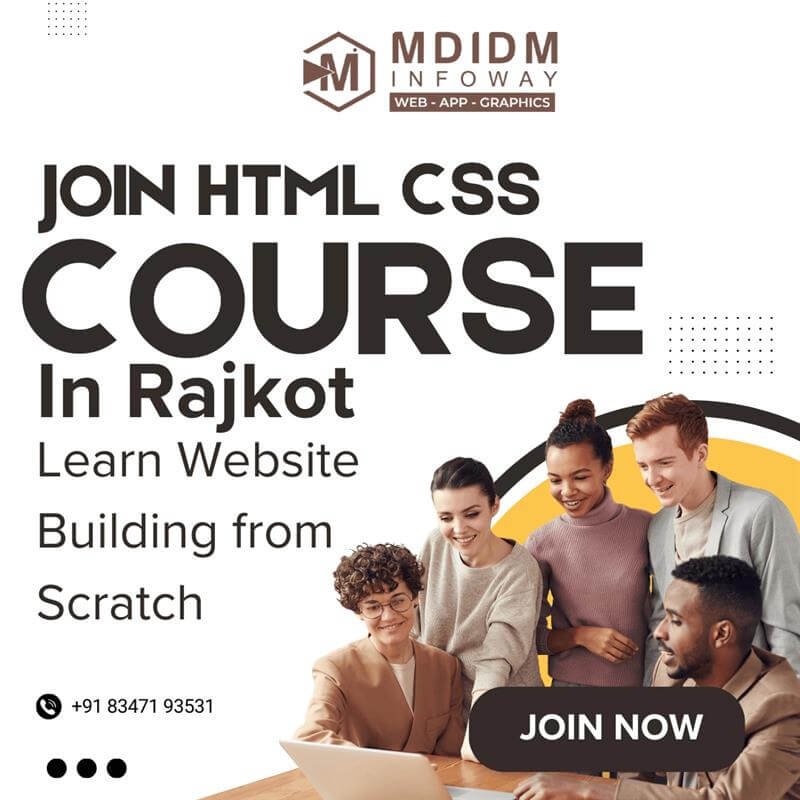 Join HTML CSS Course in Rajkot Learn Website Building from Scratch