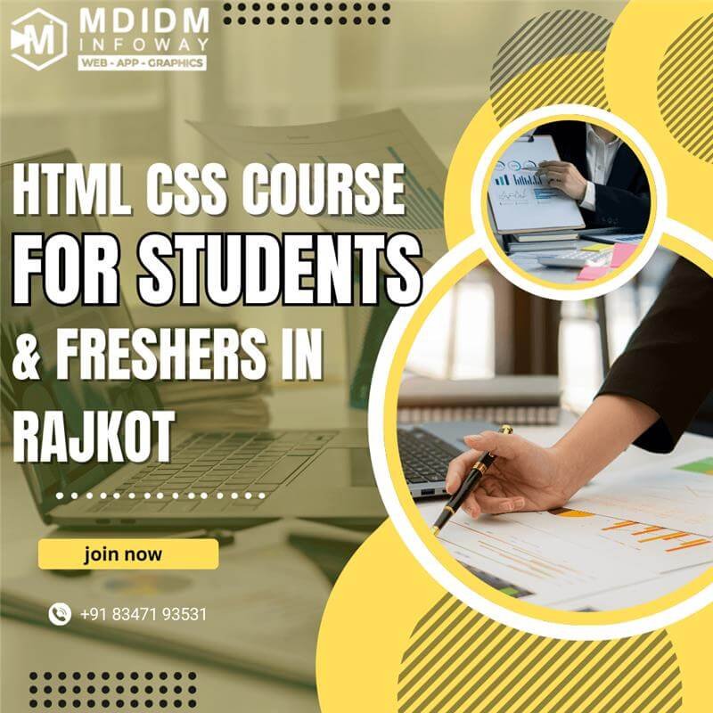 HTML CSS Course for Students Freshers in Rajkot